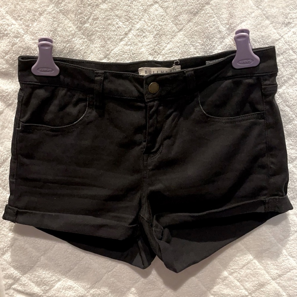 Pacsun Super Stretchy Shorty Black Shorts - Picture 1 of 3